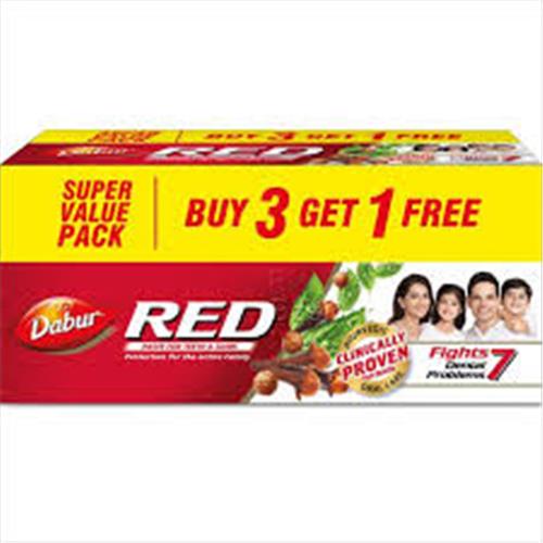 DABUR RED TOOTH PASTE 200g*3+200g